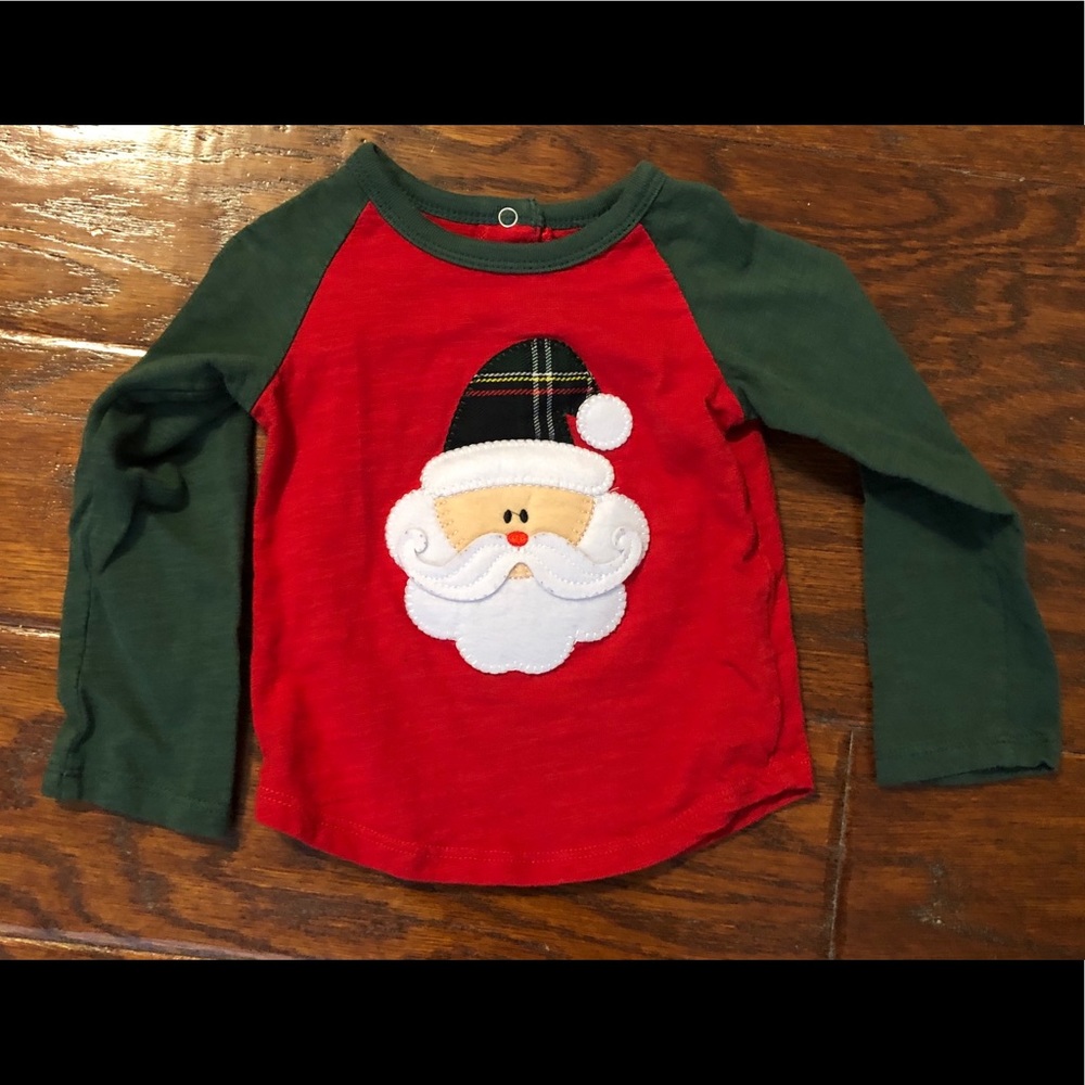 Mud Pie Christmas Santa Shirt